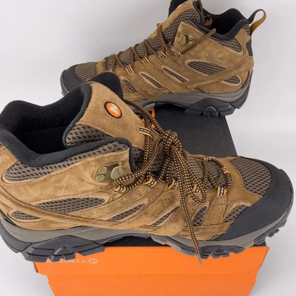 Merrell Moab 2 Mid WP Earth Brown Waterproof Hiking Boots J06051 Mens 9.5 M - Picture 6 of 8